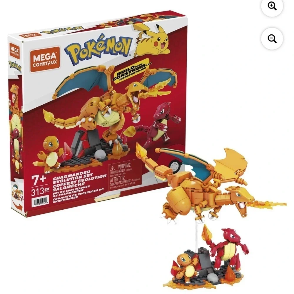 MEGA Pokemon Charizard Building Set & MEGA Pokémon Charmander Set